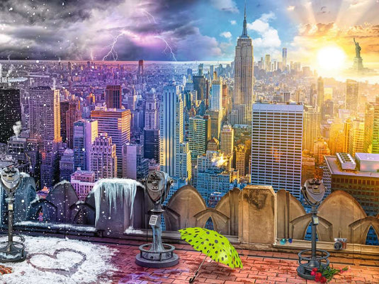 Seasons of New York 1500 piece Jigsaw Puzzle by Ravensburger