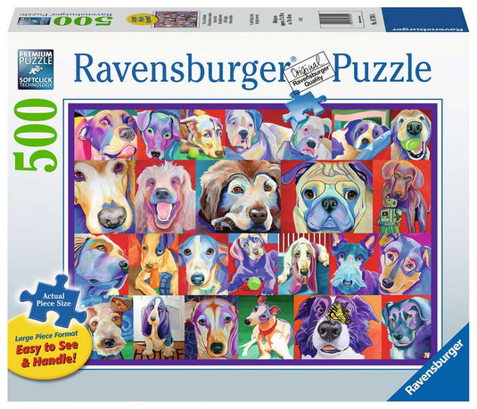 Hello Doggie 500 Piece Large Format by Ravensburger - 1
