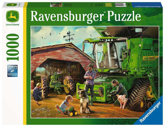 John Deere: Then & Now 1000 Piece Jigsaw Puzzle by Ravensburger - 2