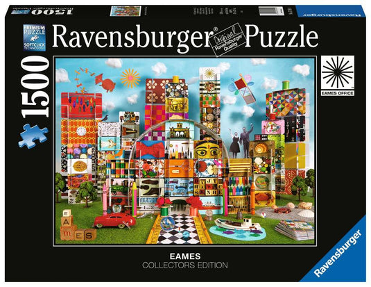 Eames House of Cards Fantasy1500 Piece Puzzle by Ravensburger - 1