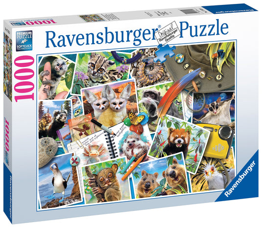 Traveller's Animal Journal 1000 Piece Jigsaw Puzzle by Ravensburger - 3