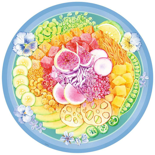 Poke Bowl 500 Piece Round Jigsaw Puzzle - 2