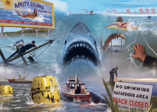 Universal Vault Collection: Jaws 1000 Piece Jigsaw Puzzle by Ravensburger - 1