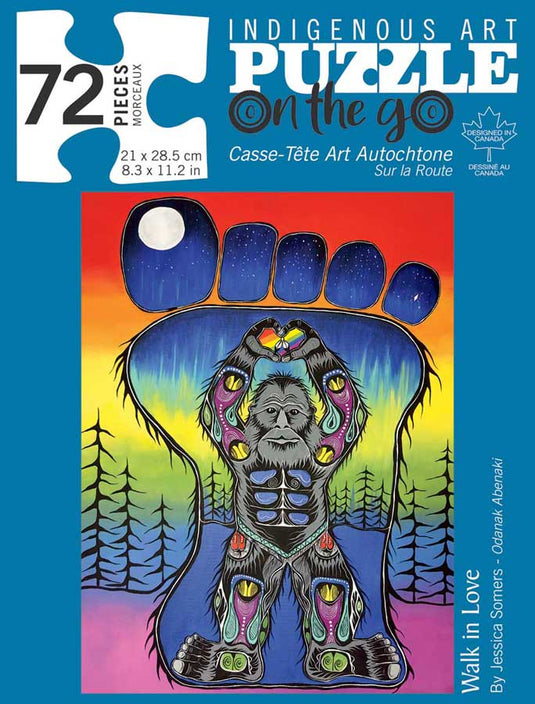 Walk in Love (Odanak Abenaki Tribe) 72 Piece Jigsaw Puzzle by The Indigenous Collection - 1