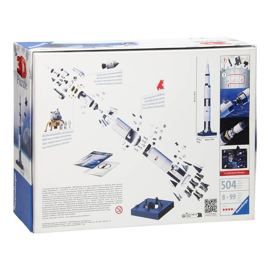 Apollo Saturn V Rocket 440 Piece 3D Jigsaw Puzzle by Ravensburger