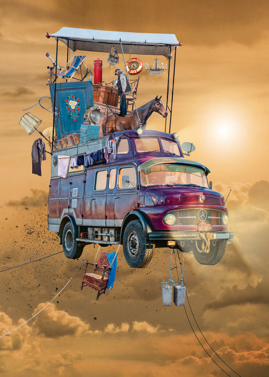 Mobile Home, Fly High! 1000 Piece Jigsaw Puzzle by Heye - 2