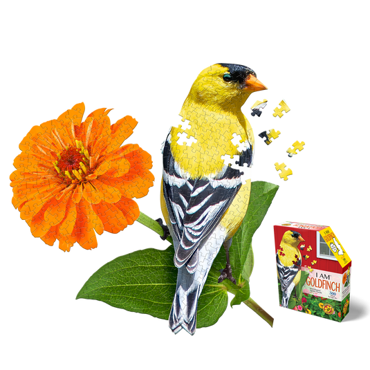 I Am Goldfinch 300 Piece Puzzle by Madd Capp Main Puzzle