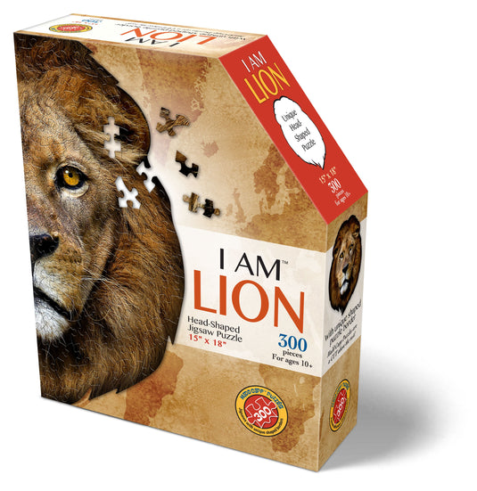I Am Lion 300 Piece Puzzle by Madd Capp Box Front