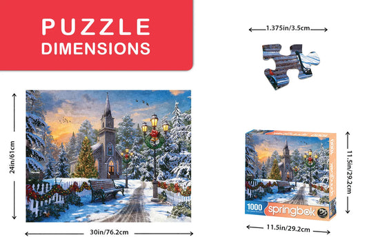 Holiday Church 1000 Piece Jigsaw Puzzle by Springbok