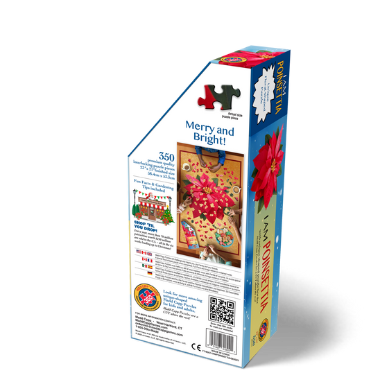 I Am Poinsettia 350 Piece Puzzle by Madd Capp Box Back