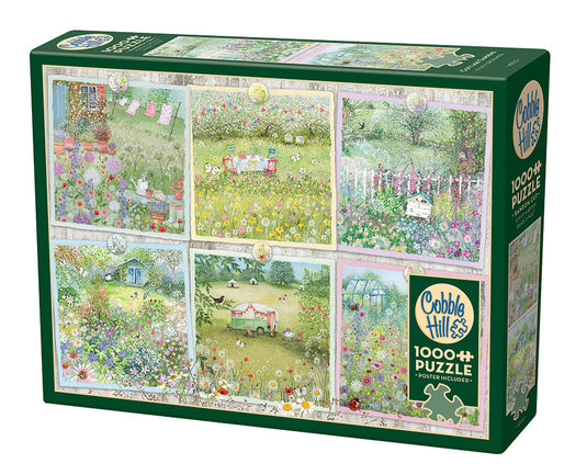 Cottage Gardens 1000 Piece Jigsaw Puzzle by Cobble Hill - 1