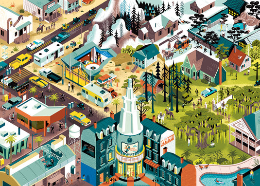 Movie Masters: Tarantino Films 1000 Piece Jigsaw Puzzle by Heye