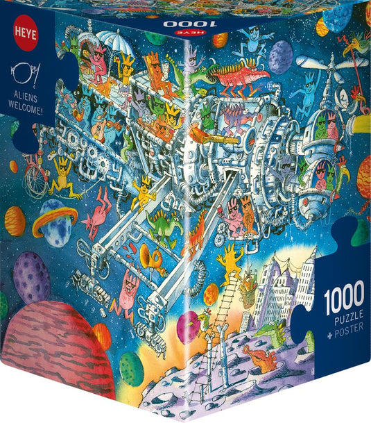 Aliens Welcome!, Paul, TB 1000 Piece Jigsaw Puzzle by Heye - 1