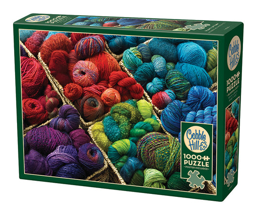 Plenty of Yarn 1000 Piece Jigsaw Puzzle by Cobble Hill - 1