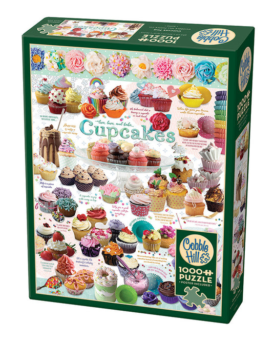 Cupcake Time 1000 Piece Jigsaw Puzzle by Cobble Hill - 1