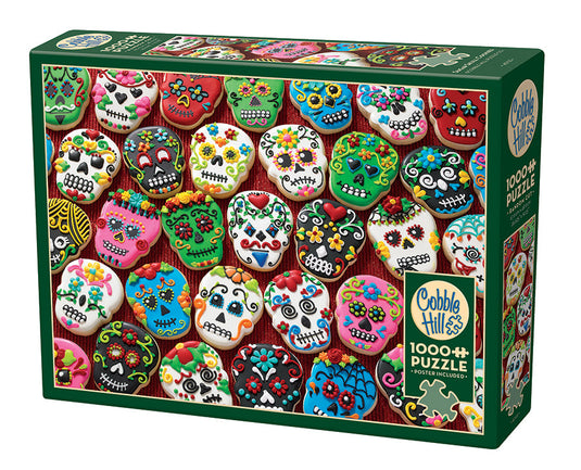 Sugar Skull Cookies 1000 Piece Jigsaw Puzzle by Cobble Hill - 1