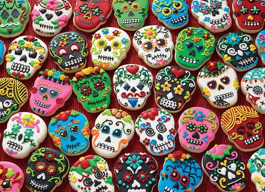 Sugar Skull Cookies 1000 Piece Jigsaw Puzzle by Cobble Hill - 2