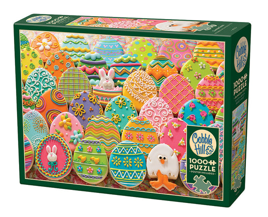 Easter Eggs 1000 Piece Jigsaw Puzzle by Cobble Hill - 1