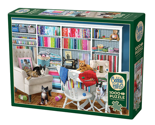 Sewing Room 1000 Piece Jigsaw Puzzle by Cobble Hill - 1