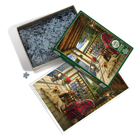 Cabin Porch 1000 Piece Jigsaw Puzzle by Cobble Hill