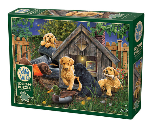 In the Doghouse 1000 Piece Jigsaw Puzzle by Cobble Hill - 1