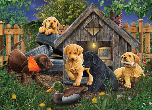 In the Doghouse 1000 Piece Jigsaw Puzzle by Cobble Hill - 2