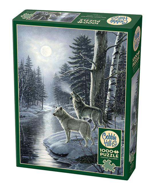 Wolves by Moonlight 1000 Piece Jigsaw Puzzle by Cobble Hill