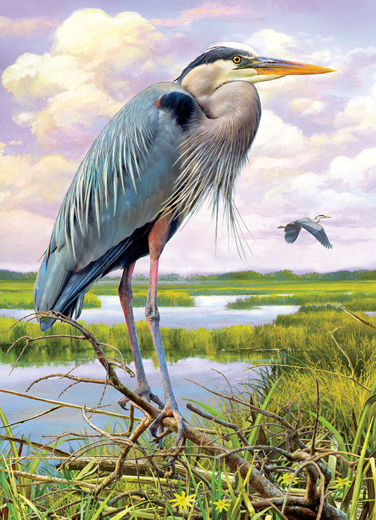 Heron 1000 Piece Jigsaw Puzzle by Cobble Hill - 2