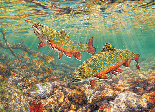 Brook Trout 1000 Piece Jigsaw Puzzle by Cobble Hill - 2