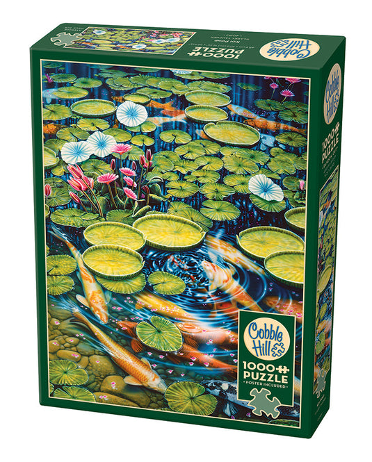 Koi Pond 1000 Piece Jigsaw Puzzle by Cobble Hill - 1