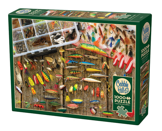 Fishing Lures 1000 Piece Jigsaw Puzzle by Cobble Hill - 1