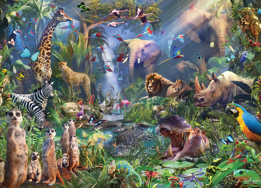 Into the Jungle 1000 Piece Jigsaw Puzzle by Cobble Hill - 2