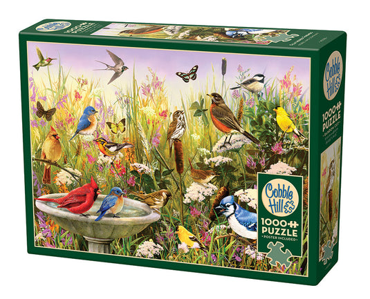 Feathered Friends 1000 Piece Jigsaw Puzzle by Cobble Hill - 1