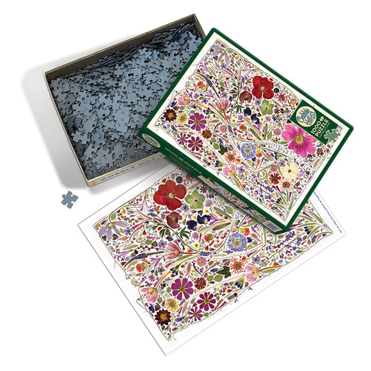Flower Press: Spring 1000 Piece Jigsaw Puzzle by Cobble Hill - 2