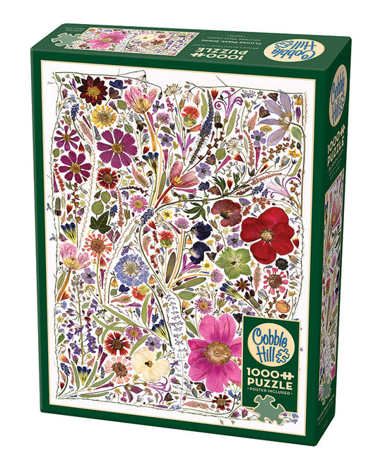 Flower Press: Spring 1000 Piece Jigsaw Puzzle by Cobble Hill - 1
