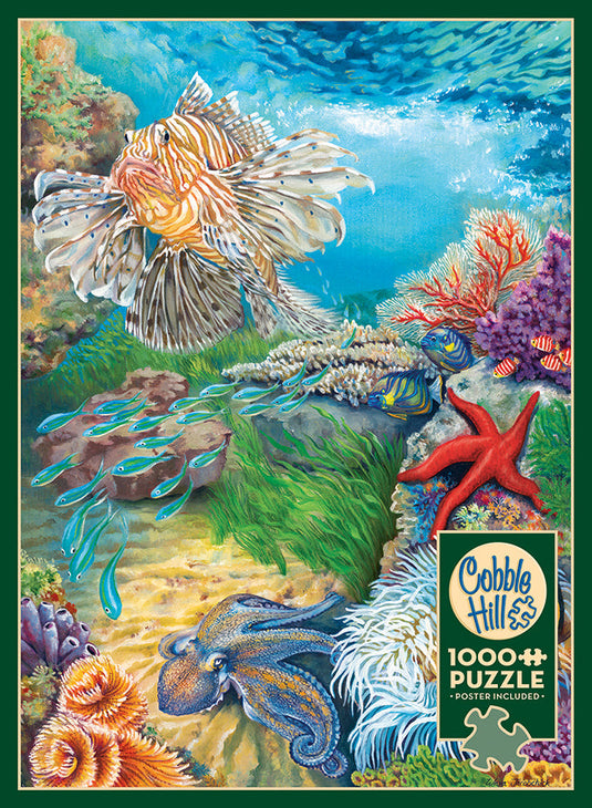 Reef Life 1000 Piece Jigsaw Puzzle by Cobble Hill - 4