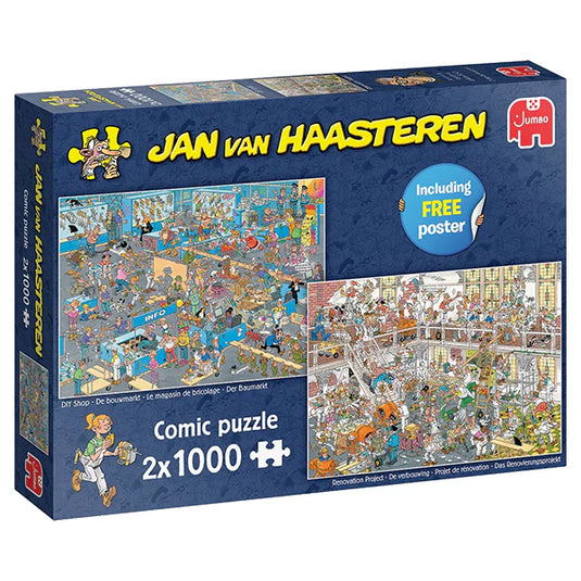 DIY Shop & Rennovation Project 2x1000 Piece Jigsaw Puzzle by Jumbo