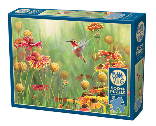 Rufous Hummingbird 500 Piece Jigsaw Puzzle by Cobble Hill - 1