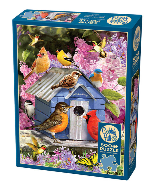 Spring Birdhouse 500 Piece Jigsaw Puzzle by Cobble Hill - 1