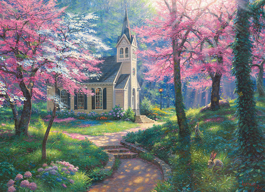 Spring's Embrace 500 Piece Jigsaw Puzzle by Cobble Hill - 2