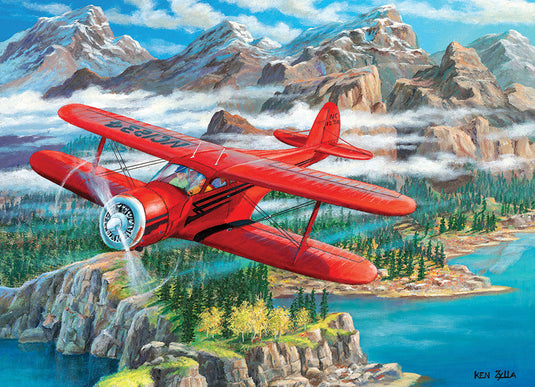 Beechcraft Staggerwing 500 Piece Jigsaw Puzzle by Cobble Hill - 2