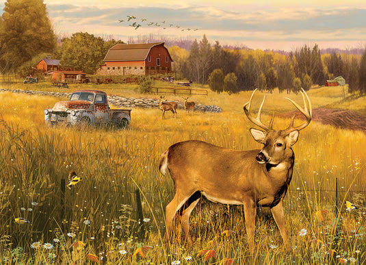 Deer Field 500 Piece Jigsaw Puzzle by Cobble Hill - 2