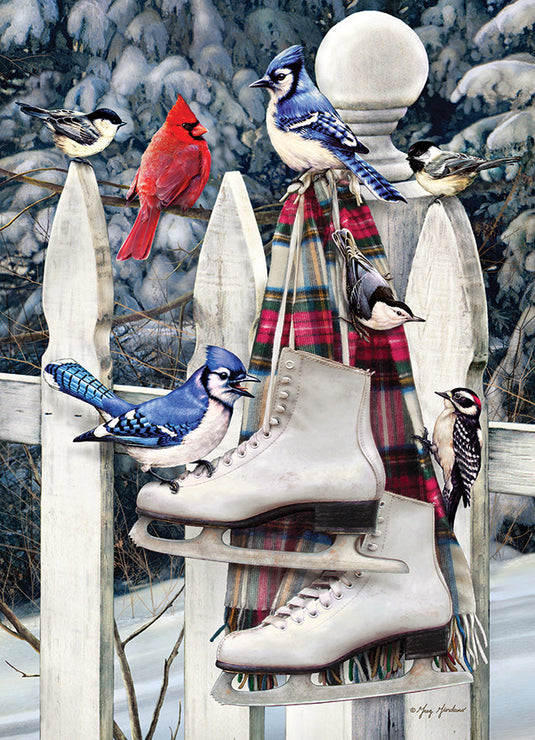 Birds with Skates 500 Piece Jigsaw Puzzle by Cobble Hill - 2