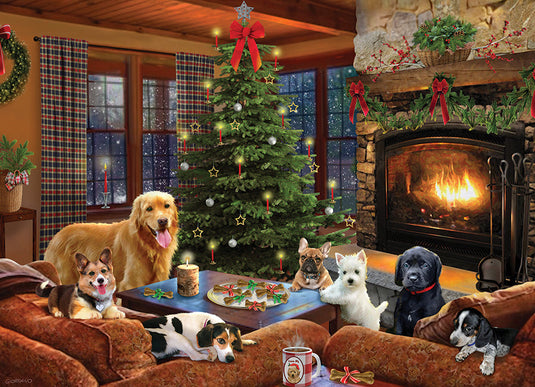 Furry Festivities 500 Piece Jigsaw Puzzle by Cobble Hill - 2