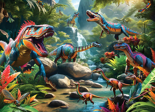 Prehistoric Beasts 500 Piece Jigsaw Puzzle by Cobble Hill - 2