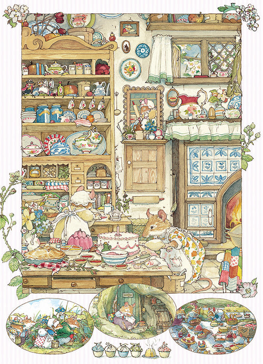 Brambly Hedge Picnic Preparations 500 Piece Jigsaw Puzzle by Cobble Hill - 2