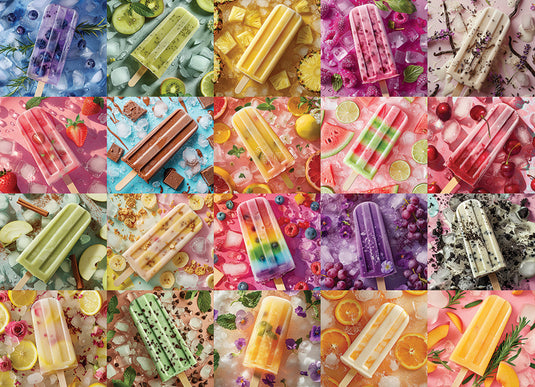 Ice Lollies 500 Piece Jigsaw Puzzle by Cobble Hill - 2