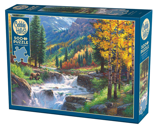 Bear Falls 500 Piece Jigsaw Puzzle by Cobble Hill - 1