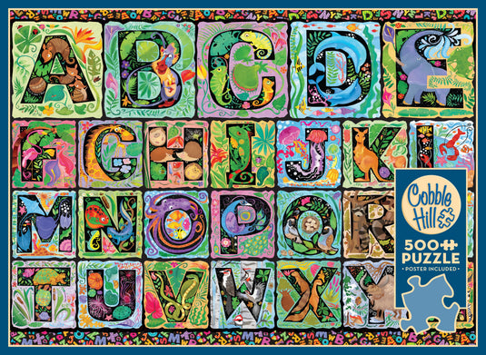 A to Z 500 Piece Jigsaw Puzzle by Cobble Hill - 5