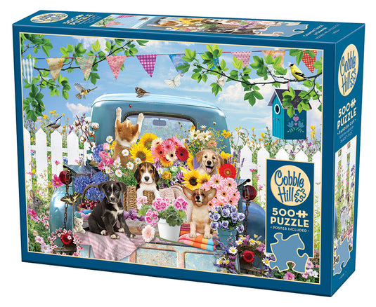 Country Truck in Summer 500 Piece Jigsaw Puzzle by Cobble Hill - 1